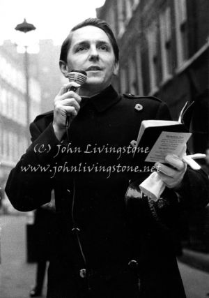 Salvation Army Preacher, Soho London, 1971